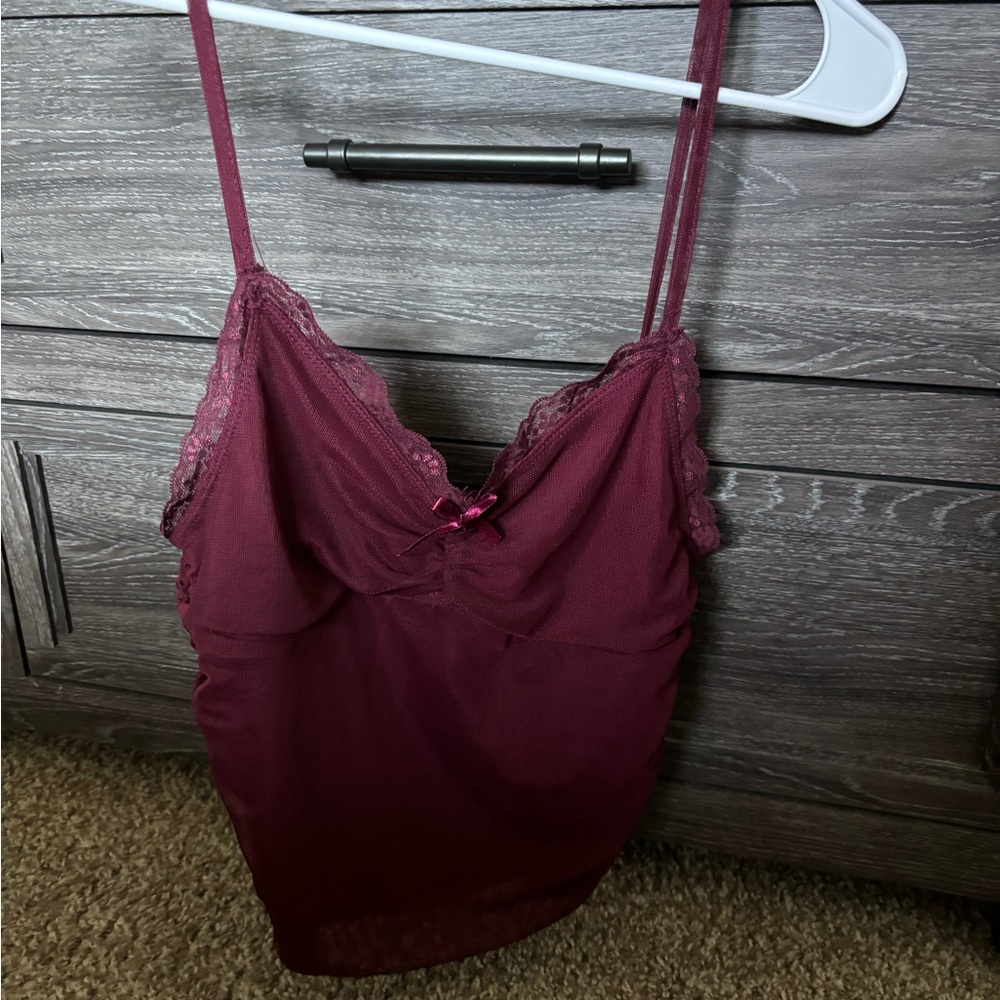 Forever 21 Wine Lace Cami